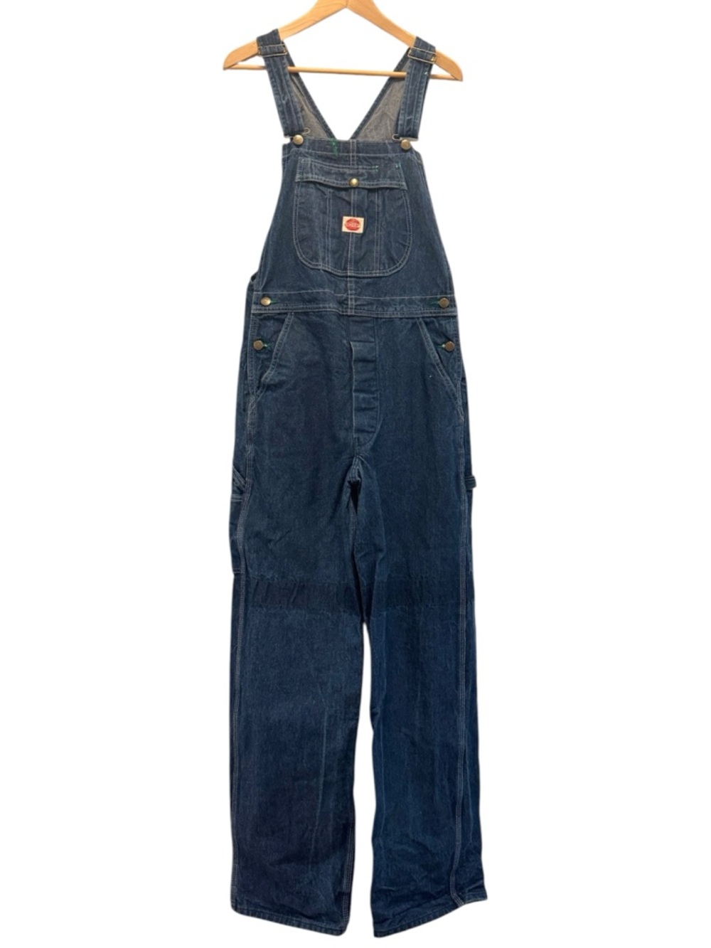 Vintage Red Kap Bib Dark Wash Overalls 32x34 Cotton Classic Workwear